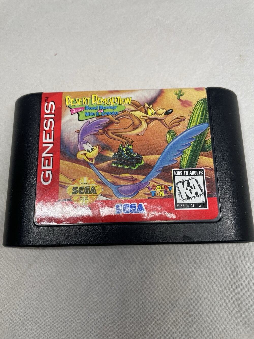 Desert Demolition Road Runner & Wile E. Coyote (Sega Genesis) Cart Only - Tested